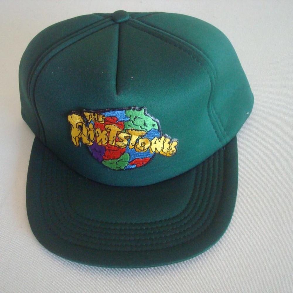 FLINTSTONES SNAPBACK 90S HAT CAP VINTAGE Y2K 00S S4